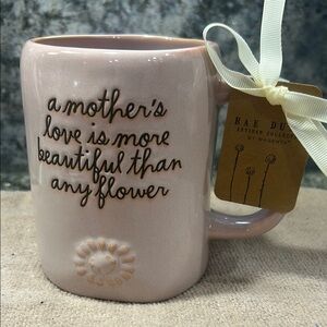Rae Dunn Mother’s Love Mug 16 oz Pink Artisan Collection NWT Gift